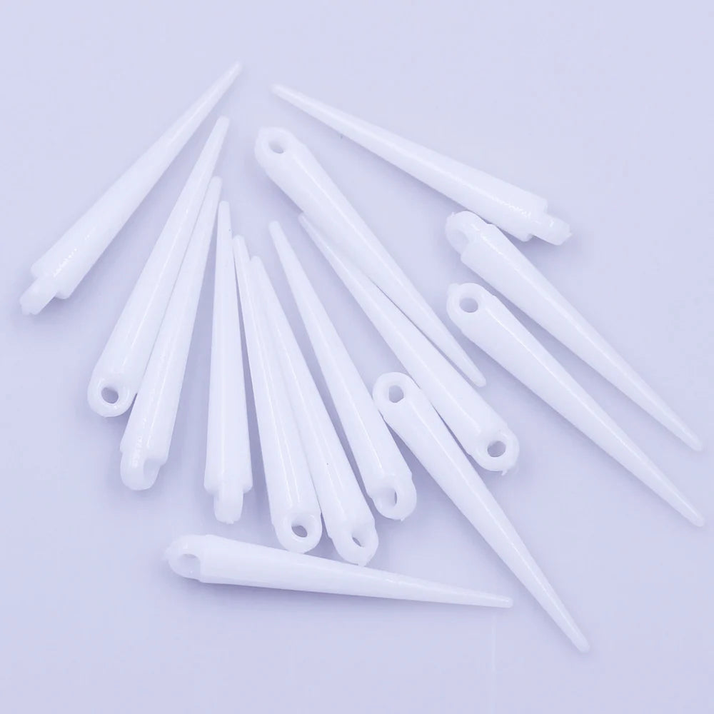 Pendants Spikes Tear Rivet Punk Studs Cone Acrylic For Earring Necklace Charms Jewelry DIY Findings 50Pcs