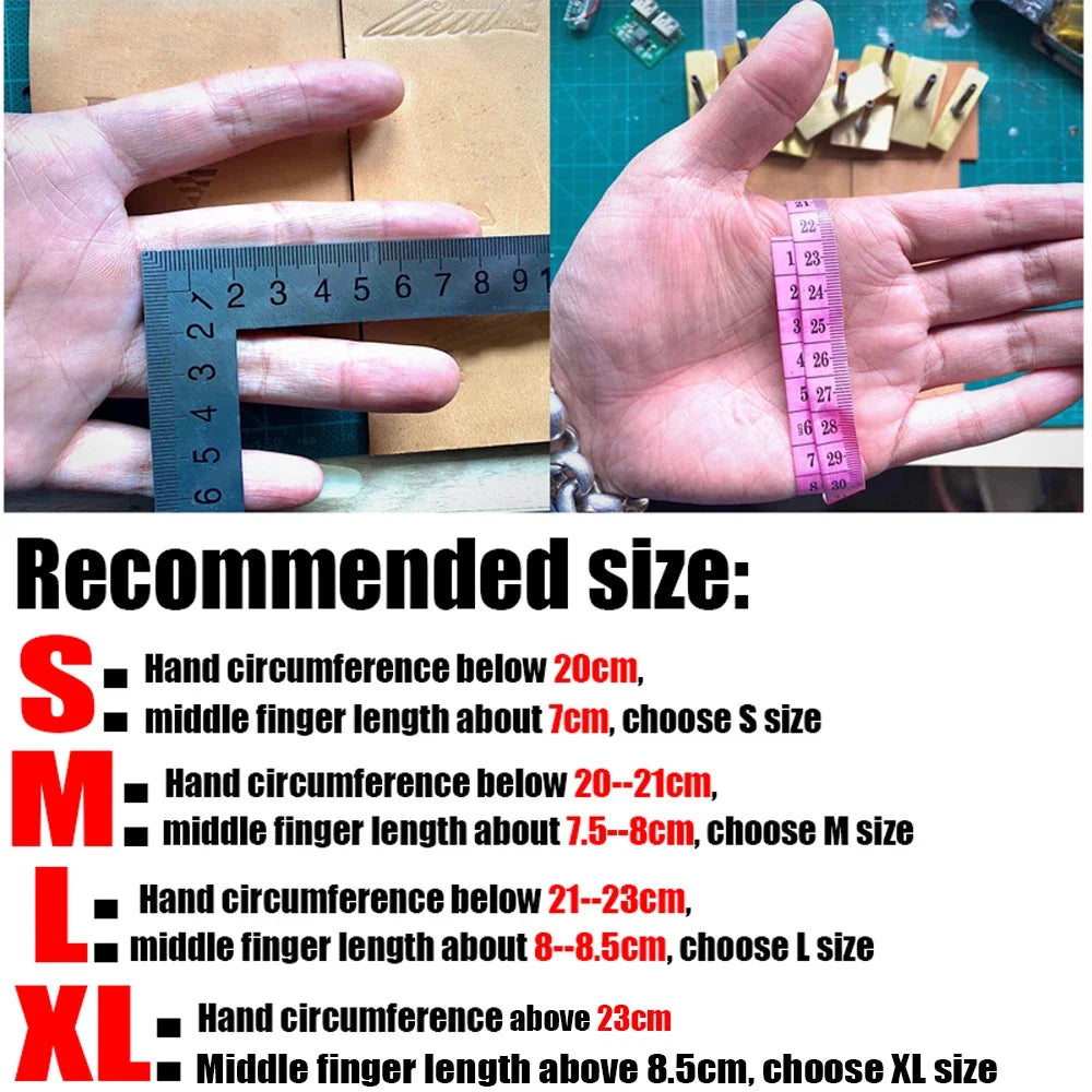 Motorcycle Gloves Men's Driving Retro Motorcycle Driver Non-Slip Durable Half Finger Fingerless Fitness Real Goat Leather Gloves