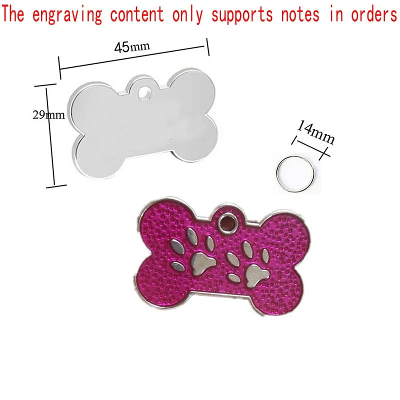 Personalized Custom ID Tag Pet Address Tags For Dogs Cats Engraved Collar Pendant Name Dog Tag Dogs Accessories Cats Items Custom Tags