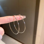 4CM 5CM 6CM Big Hoop Earring for Women Hiphop Rock Temperament Simple Circle Round Ear Jewelry Brincos Ornamentos Orejeras