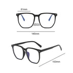 Anti-blue Light Glasses for Women with Regular Eyeglass Frame Finished Retro Flat Light Frame