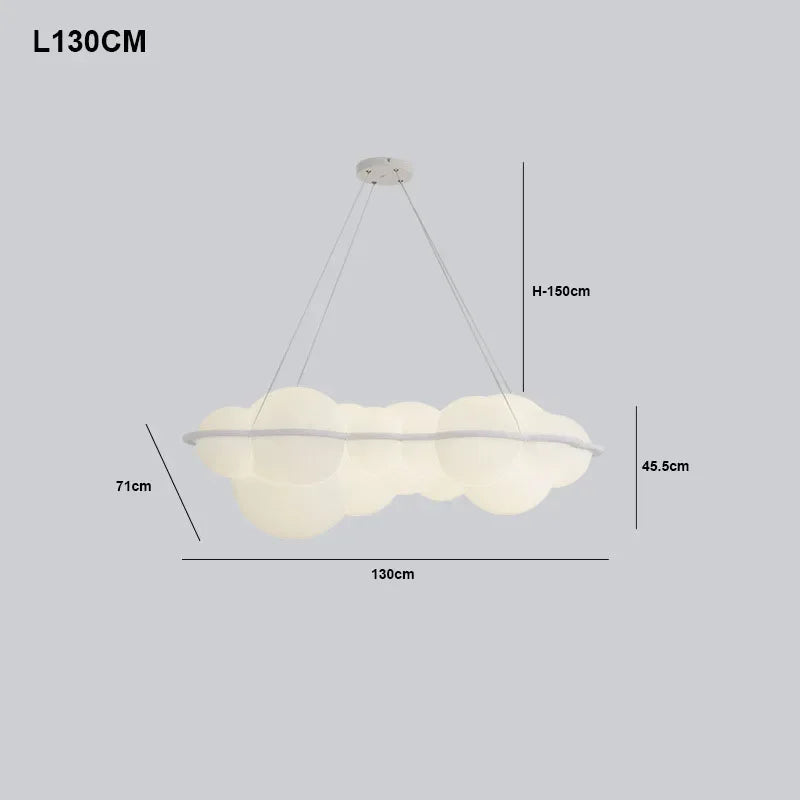 Modern living room pendant light Nordic designer pendant light bedroom dining room decoration cream style ceiling cloud light