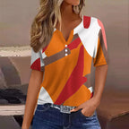 New Women's T-Shirts Fashion Print Top Elegant Simple Pattern T Shirts for Women Summer Leisure Female Clothing Streetwear