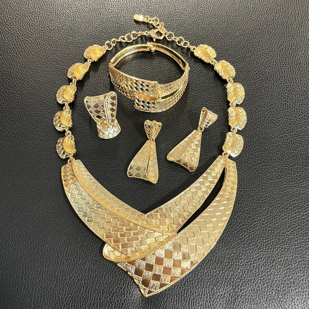 Jewelry For Women Necklace Rings Earrings Bracelet Set Fashion Simple Pendant Everyday Wear Nigerian Weddings  Jewelry Gifts