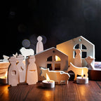 Easter Prayer Activities Ornament Silicone Mold DIY Human Sheep Holy Fire Cement Gypsum Plaster Mould Craft Art Epoxy Resin Mold