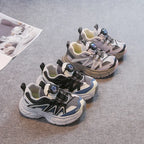 Children Sports Shoes Handsome Boys Girls Casual Sneakers Thick Soft Sole 2025 Autumn Students Running Shoes Breathable Non-slip Children Shoes