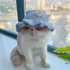 Pet Hats Hand-made Cat Hat Elastic Woven Cap  Puppy Kitten Headwear Knitted Hat Party Photo Shoot Props Decoration Cat Accessorie