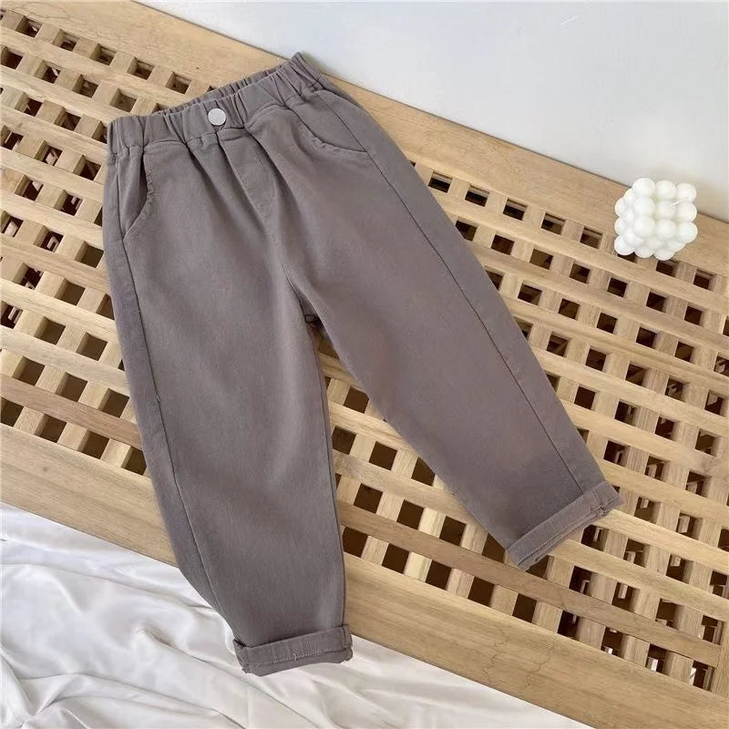 Kids Pants Boys Casual Pants 2-8 Years Children Harem Pants Summer Girls Loose Solid Color Sport Trousers Kids Fashion Clothes