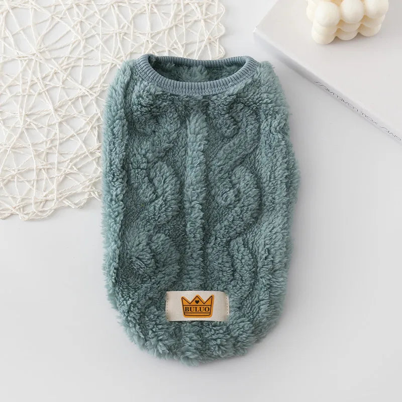 Sweater for Cat Warm Puppy Hoodie Cute Dog Sweaters for Small Dogs Chihuahua Knit Sleeves Puppy Winter Fleece Harness Clothes
