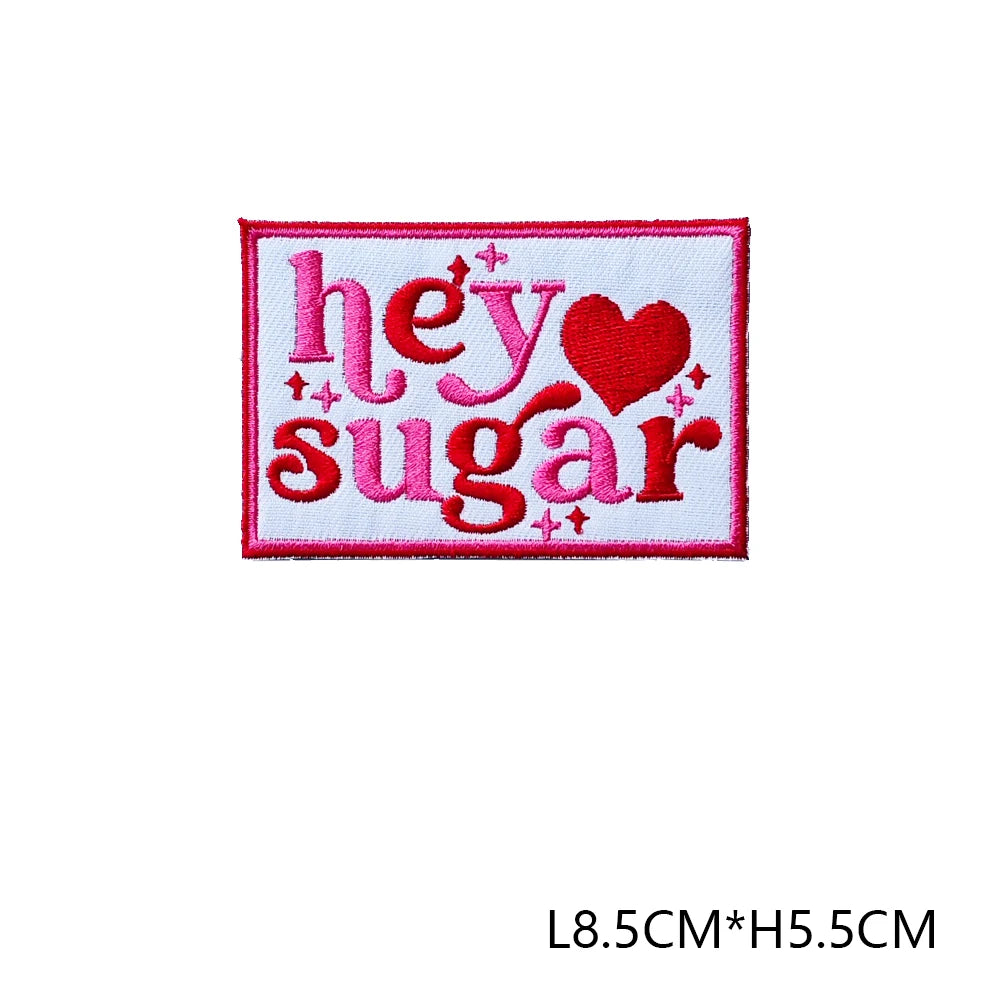Valentine's Day Emblem Clothing Accessories Badge Sticker Embroidered Embroidery Sticker Iron-on Patches