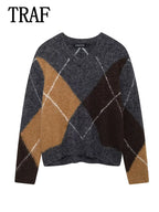 Women's Sweater New Autumn New Fashion Sweaters for Women Long Sleeve Pullover Casual Knitwear Top ﻿