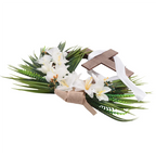 ABKJ-Easter Wreath With Garland, Easter Wreath Decor For Front Door , Artificial Celebration Wreath