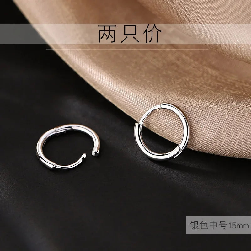 925 Sterling Silver Gold hoop Earring Creative Hot Sexy Jewelry For Women Gift Customized