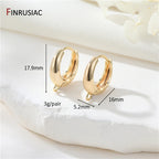 14K Gold Plated Earring Hooks Round Hoop Earrings For Jewelry Making Supplies,Fasteners For Earrings,DIY Earring Accessories