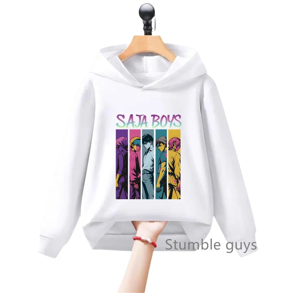 Children Hoodie Popular Movie KPop Demon Hunters Toddler1-14 Year Coat Boys Girls Tops autumn Spring Leisure Clothing