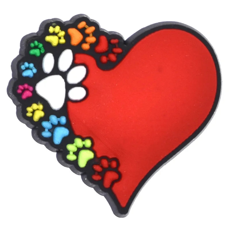 Shoe Charms for Crocs Accessories Dog Pet Badge Women Clogs Buckle Kids Pins Men Decoration Jeans X-mas Gift Shoe Accessories