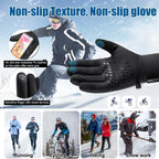Winter Gloves for Men Women-Waterproof Thermal Glove for Cold Weather,Warm Gloves for Cycling,Snow,Touchscreen Finger