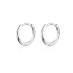 12MM Hoops Earrings For Men Jewelry Personality 925 Sterling Silver Earrings Male Party Accessories