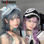 Women Y2K Girl wing punk Harajuku Gothic Lolita lace up cross short necklace Halloween cosplay props subculture Chokers Choker