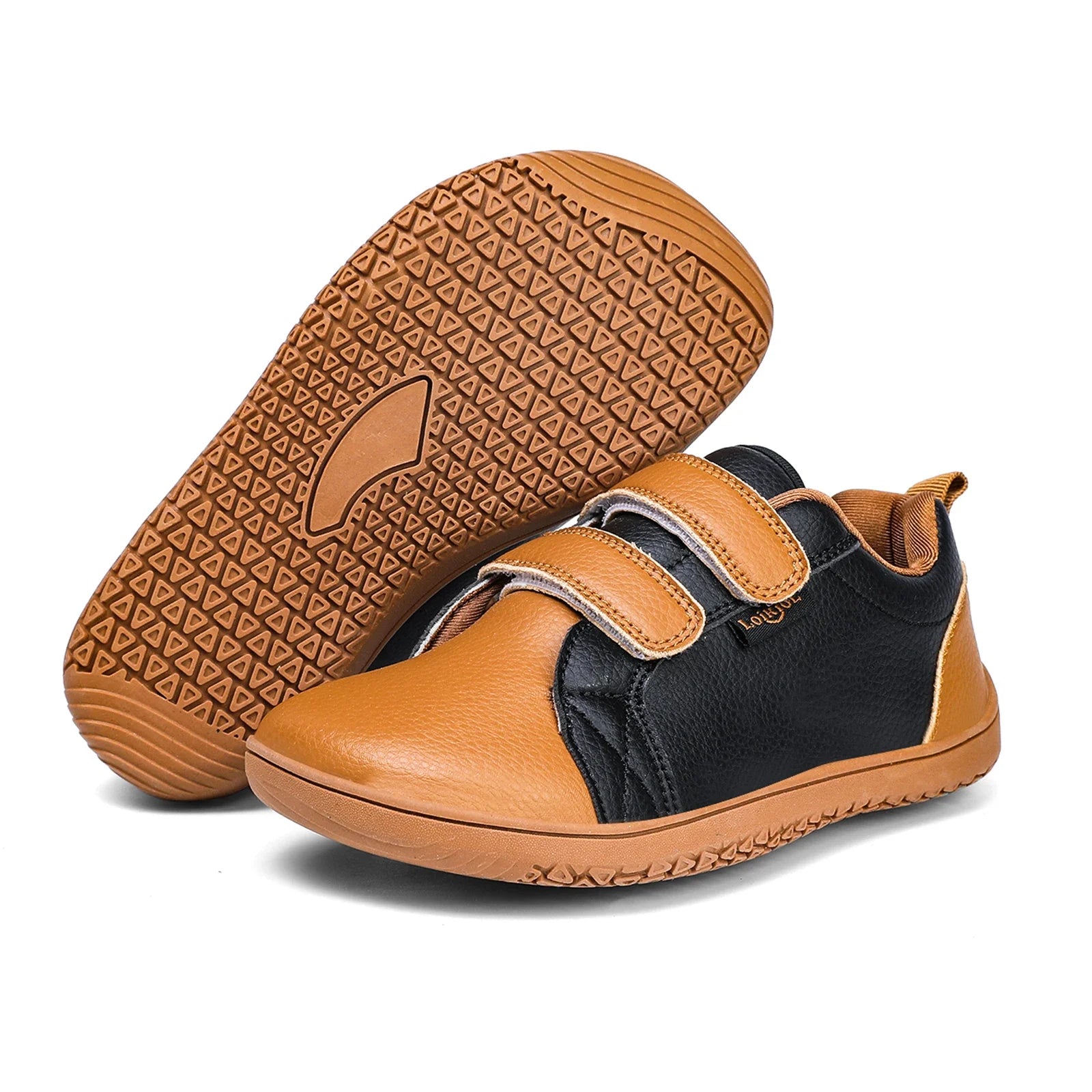 Children Shoes Kids Barefoot Shoes Boys Girls Wide Toe Minimalist Fashion Sneakers Lightweight Hook Loop Artificial Leather Walking Flats