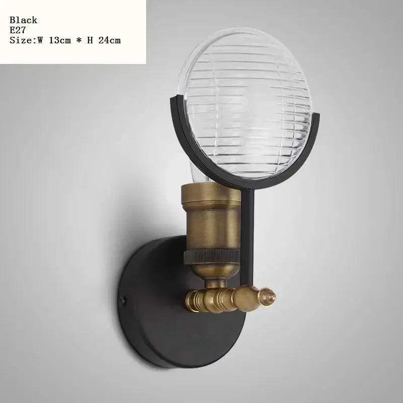 Living room American personality creative retro industrial style bedroom corridor porch bedside restaurant led wall lamp