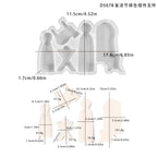 Easter Prayer Activities Ornament Silicone Mold DIY Human Sheep Holy Fire Cement Gypsum Plaster Mould Craft Art Epoxy Resin Mold