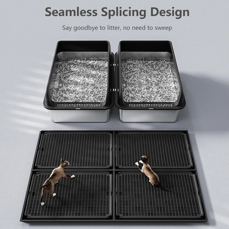 Pet Cat Litter Mat Waterproof Double Layer Mats Pet Litter Box Mat Clean Pad Products For Cats Accessories Pet Clean Supplies