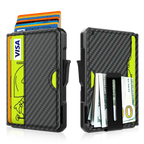 Wallet for Men - with Money Clip Slim Leather Slots Credit Card Holder RFID Blocking Bifold Minimalist Wallet