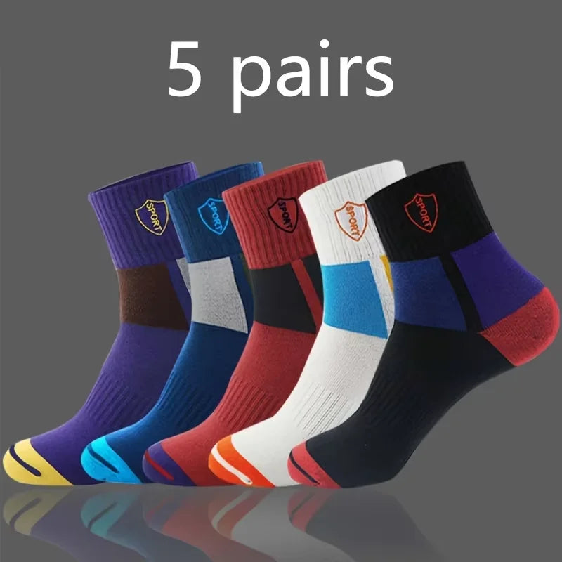 10/5/3MEN'S Mid-calf Socks Cotton Socks for All Seasons, Solid Colour and Versatile
