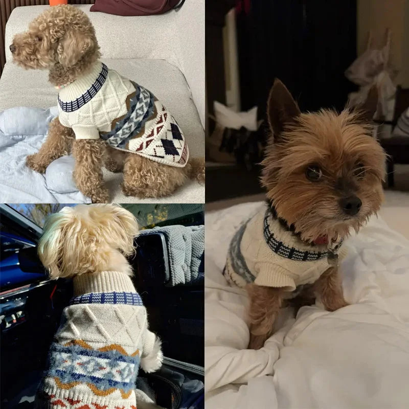 Small Dog Sweaters for Small Dogs Turtleneck Knitted Winter Dog Clothes Pet Puppy Cat Sweater Vest Chihuahua French Bulldog Coat