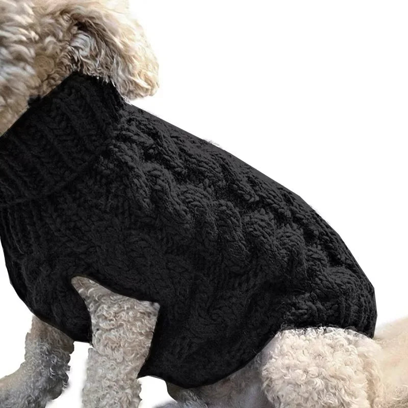 Warm Pet Dog Sweaters Winter Pet Clothes Solid Color Design Sweater Fashion Clothing for Pet Dogs Cats Cat Sweater Cats Clothes