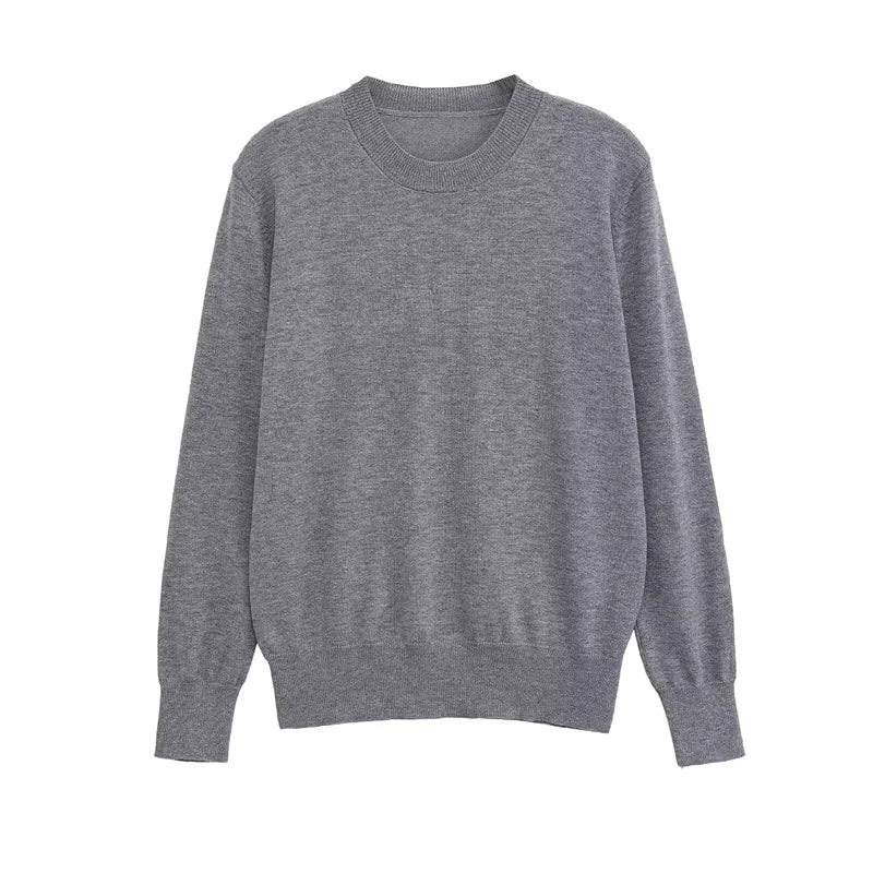 Women's knitted sweater  new long sleeve super soft wool knit sweater  autumn winter casual top