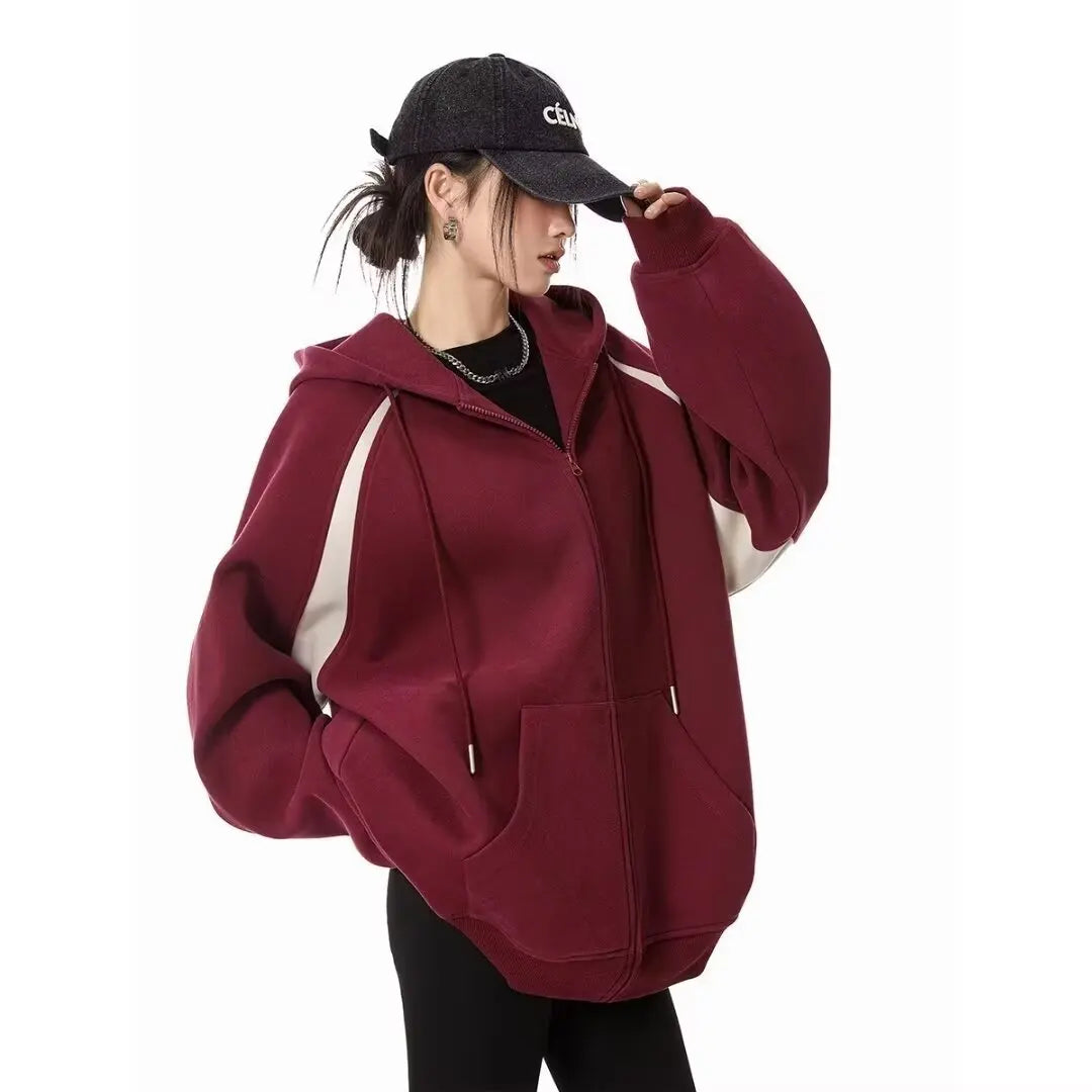 women's hoodies Women Clothes Hoodie 2025 Autumn Winter Thick Hoddies Women Streetwear Loose Casual