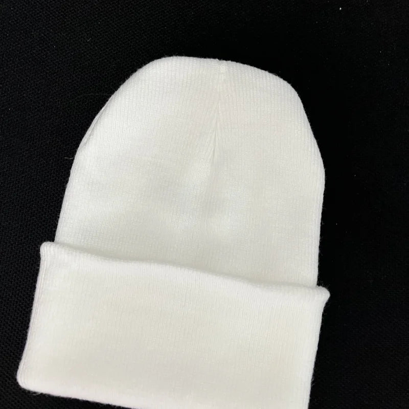 Beanies Women Solid Simple Winter Warm Cotton Knitted Womens Skullies All-match Trendy New Harajuku Chic Students Leisure Hats