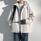 Men Jackets 2025 New Autumn Hooded Windproof Waterproof Coat Outdoor Adventure Windbreaker Camping Lightweight Stormcoat Jackets