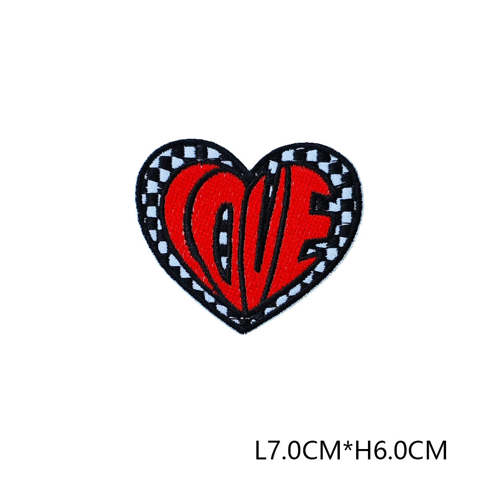Valentine's Day Emblem Clothing Accessories Badge Sticker Embroidered Embroidery Sticker Iron-on Patches