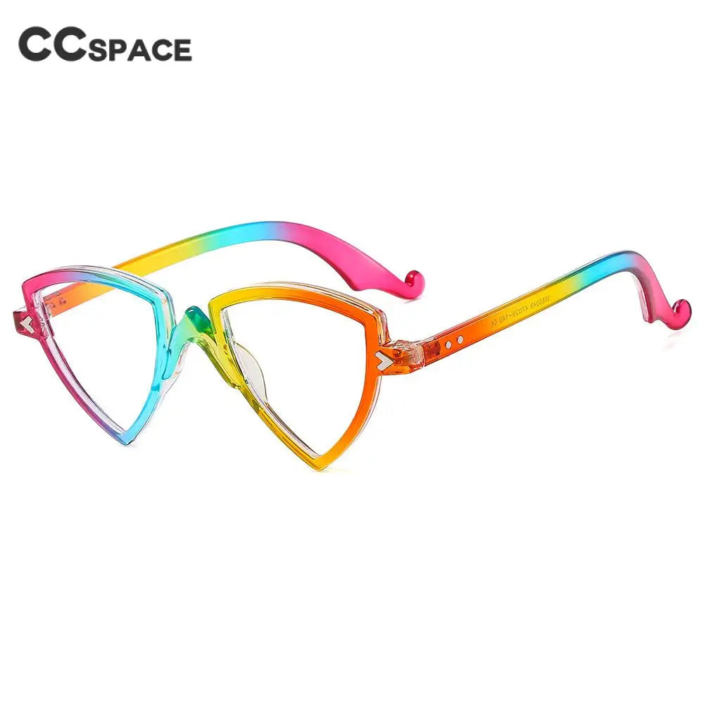 56405 Blue Light Blocking Computer Glasses Women Fashion Tr90 Frame Vintage Irregular Eyewear Anti Eyestrain Eyeglasses