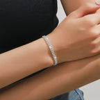 Wedding Jewelry Set for Women, Earrings, Necklace, Bracelet, Three-Piece Bridal Jewelry Set, Luxurious and High-End Accessories