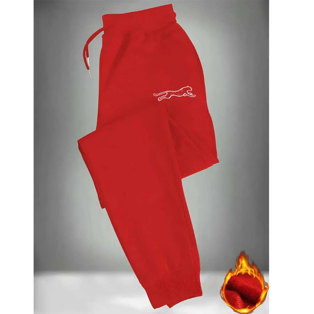 Men'S Casual Joggers with Elastic Waistband & Cuffed Ankles 100% Polyester Knit Fabric Fashion Print Design Regular