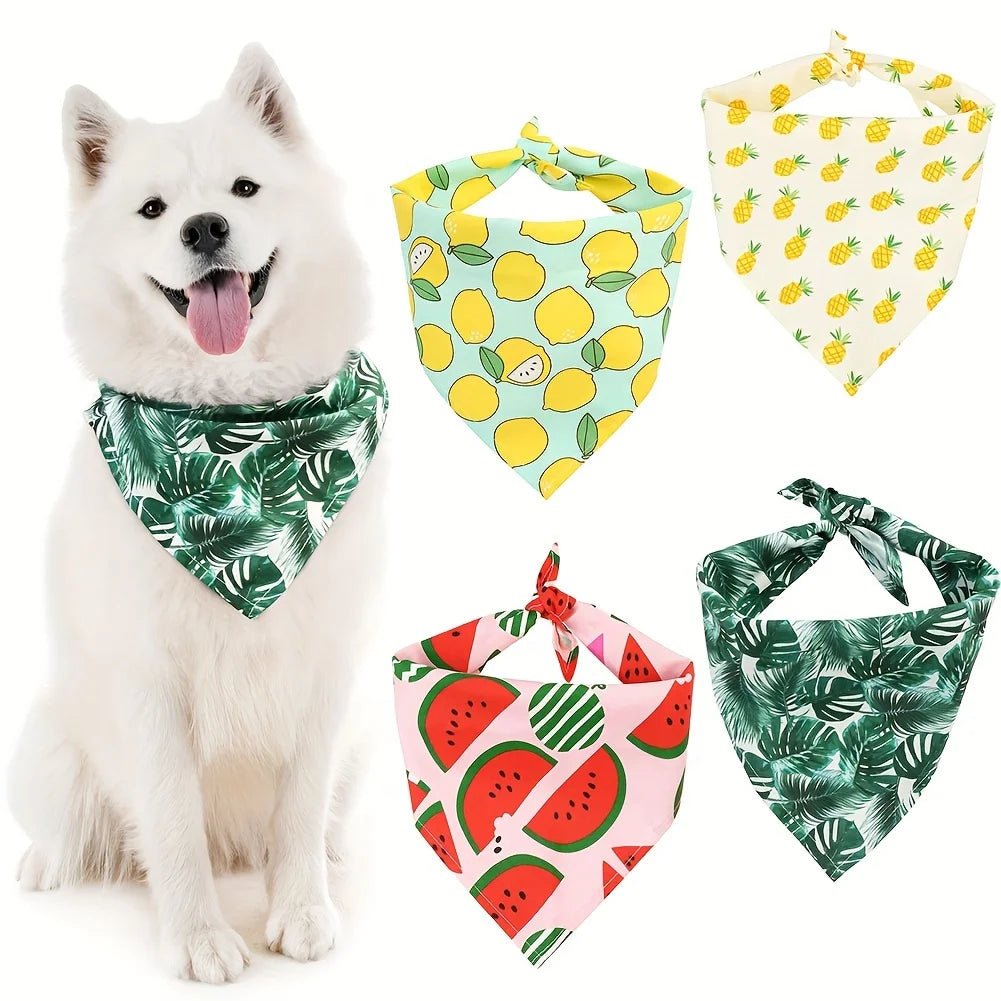 PrimePets Dog Bandanas - Cool & Durable Breathable Polyester Scarves for Summer Fun - Fashionable Accessories