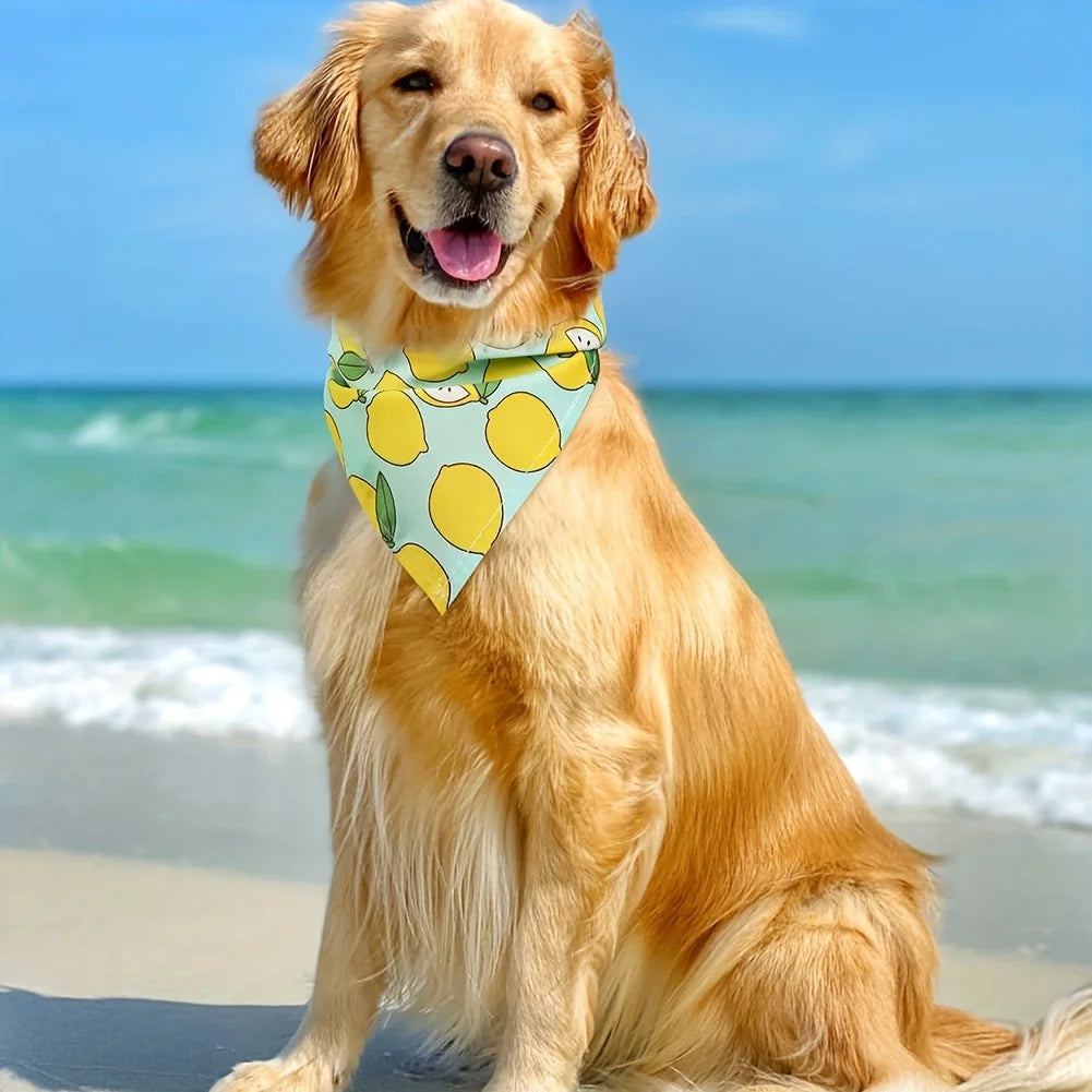 PrimePets Dog Bandanas - Cool & Durable Breathable Polyester Scarves for Summer Fun - Fashionable Accessories