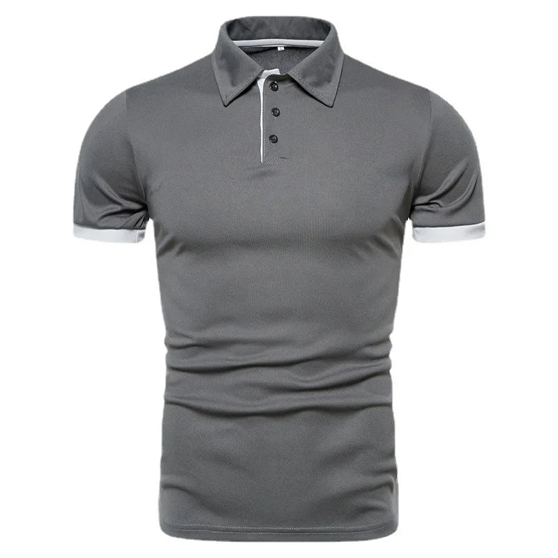 2025 New Mens Polo Shirts Solid Color Short Sleeve Men Polo Shirt Leisure Lapel Man Polo Shirt For Male Tops Shirts