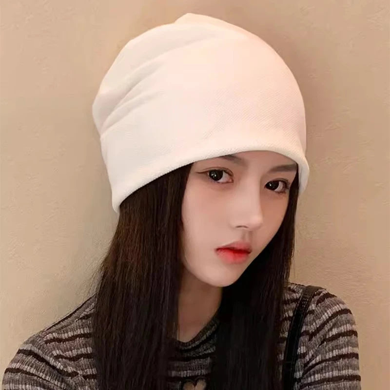 Hip-hop Beanies Hat for Women Men Stretch Slouchy Outdoor Skull Cap Suitable for Spring Autumn Winter Skullies Beanie Caps