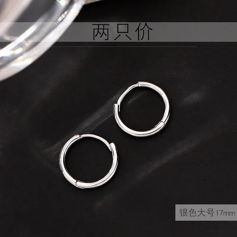 925 Sterling Silver Gold hoop Earring Creative Hot Sexy Jewelry For Women Gift Customized