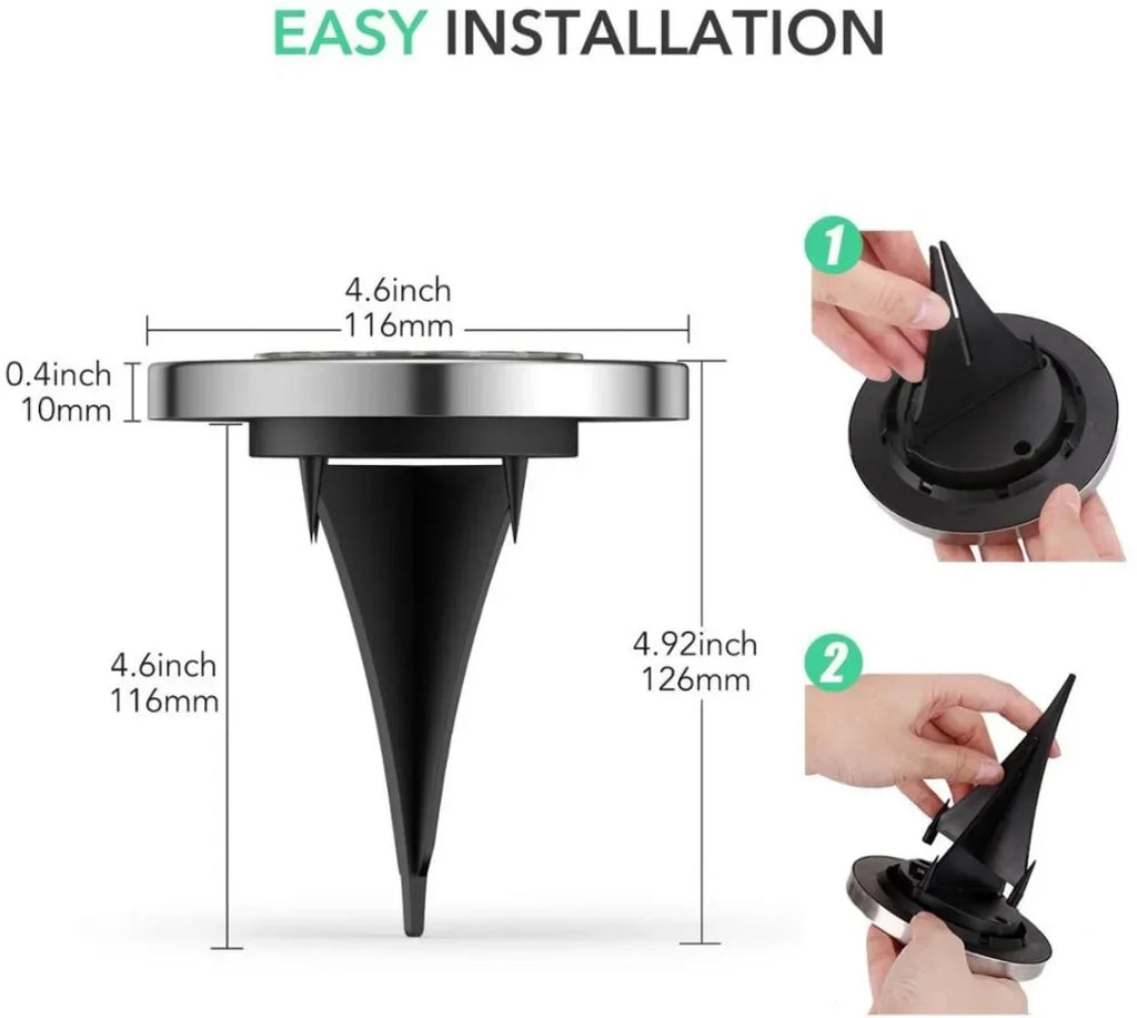 Outdoor Garden Lights Solar Ground Lights 20 LED Upgraded Landscape Lights for Lawn Pathway Yard Deck Patio Walkway