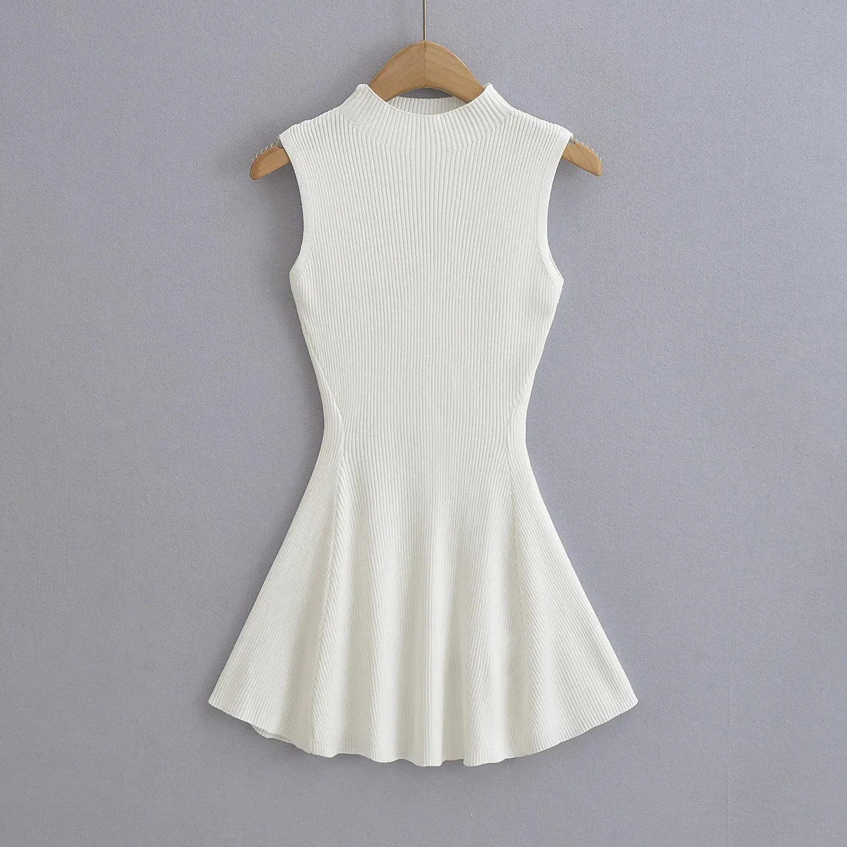 Summer Dresses for Women 2023 Sexy Sleeveless Knitted Dress Vestido Pullover Bodycon Mini Dress