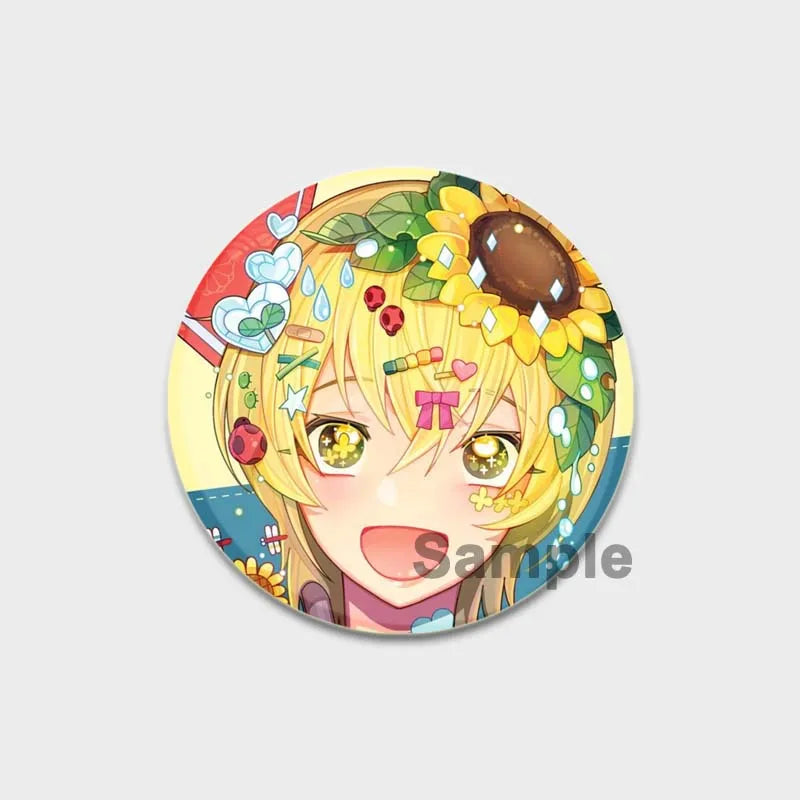 Anime Brooches Dazai Osamu Nakahara Chuya Lapel Pins Cartoon Cosplay Badges Backpack Souvenir Jewelry Gifts