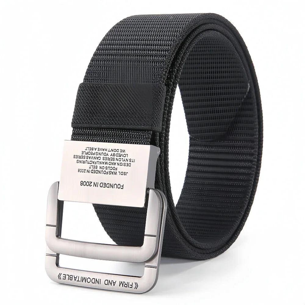 Men Belts Automatic Buckle Metal Webbing Belts for Men Canvas Nylon High Quality Strap Casual Sports Belt