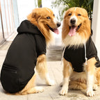 Pet Hoodies for Large Dogs Spring and Autumn Fleece Golden Retriever dog hoodie Sweatshirt with Hat and Zip Pocket  Pet Clothing