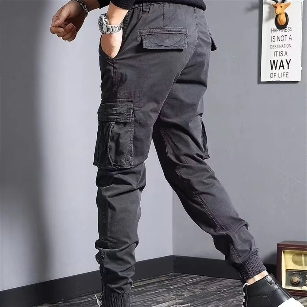 2025 Joggers Cargo Pants Men Harem Pants Hip Hop Casual Multi-Pockets Trousers Mens Sweatpants Streetwear Men Pants